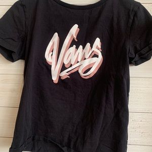 Vans black and pink t-shirt